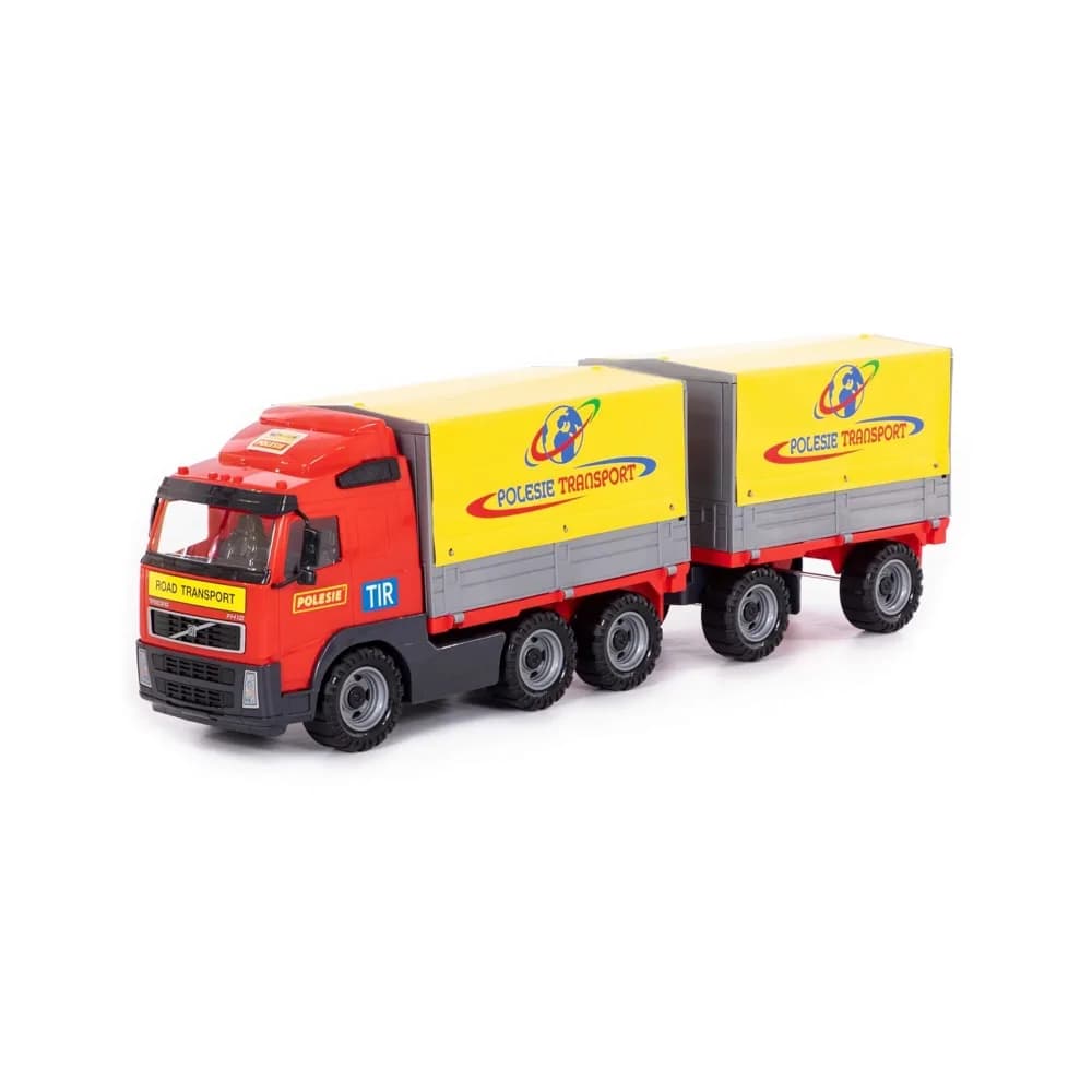 Camion cu remorca + prelata - Volvo PowerTruck, 77x19x25 cm, Wad — miniatură