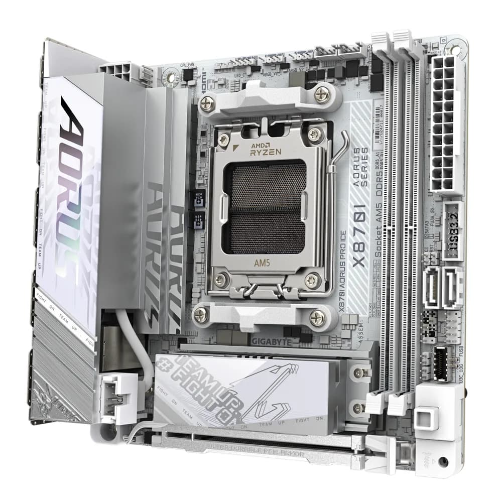 Placa de baza Gigabyte X870I AORUS PRO ICE, Socket AM5, DDR5, Mini-ITX — miniatură