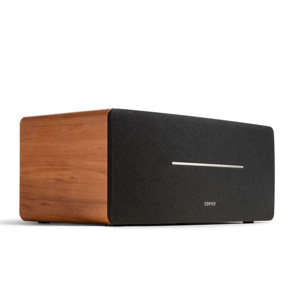 BOXE EDIFIER desktop bluetooth, RMS: 70W (2 x 20W, 2 x 15W), Bluetooth 5.0, RCA, AUX, Line-Out, brown, "D12-BR" — miniatură