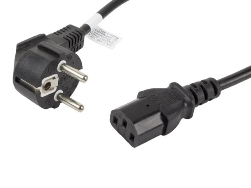 Cablu alimentare CEE 7/7 IEC 320 C13 1,8 m VDE negru