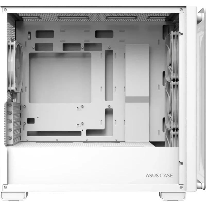 Carcasa ASUS A23 PLUS TG ARGB WHITE, RGB, Mid Tower, White — miniatură