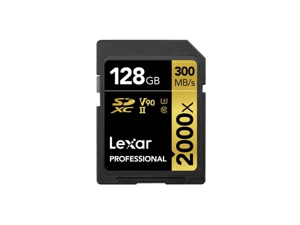 Card de memorie Lexar Professional 2000x, 128GB, SDXC, UHS-II U3, V90 "LSD2000128G-BNNNG"
