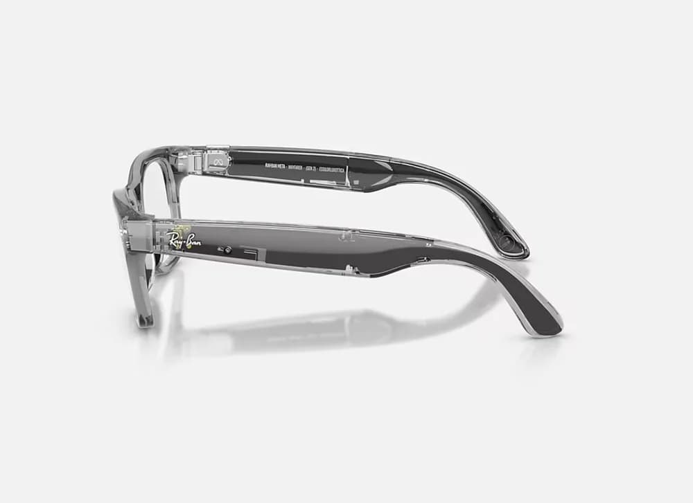 Ray-Ban Meta Wayfarer Gen 2 High Bridge FIT Transparent Grey Clear/Sapphire Transitions 50 — miniatură
