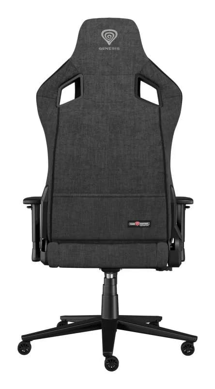 Scaun gaming Genesis Nitro 660, material textil, reglabil pe inaltime, greutate maxima suportata 150 kg, inaltime scaun reglabil 45 - 52 cm, spatar ajustabil 135°, dimensiuni roti 60mm, echipat cu piston cu gaz clasa 4, manere 2D, negru/gri