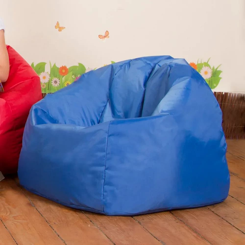 Refugiu de studiu: Fotoliu puf Primary, albastru — miniatură