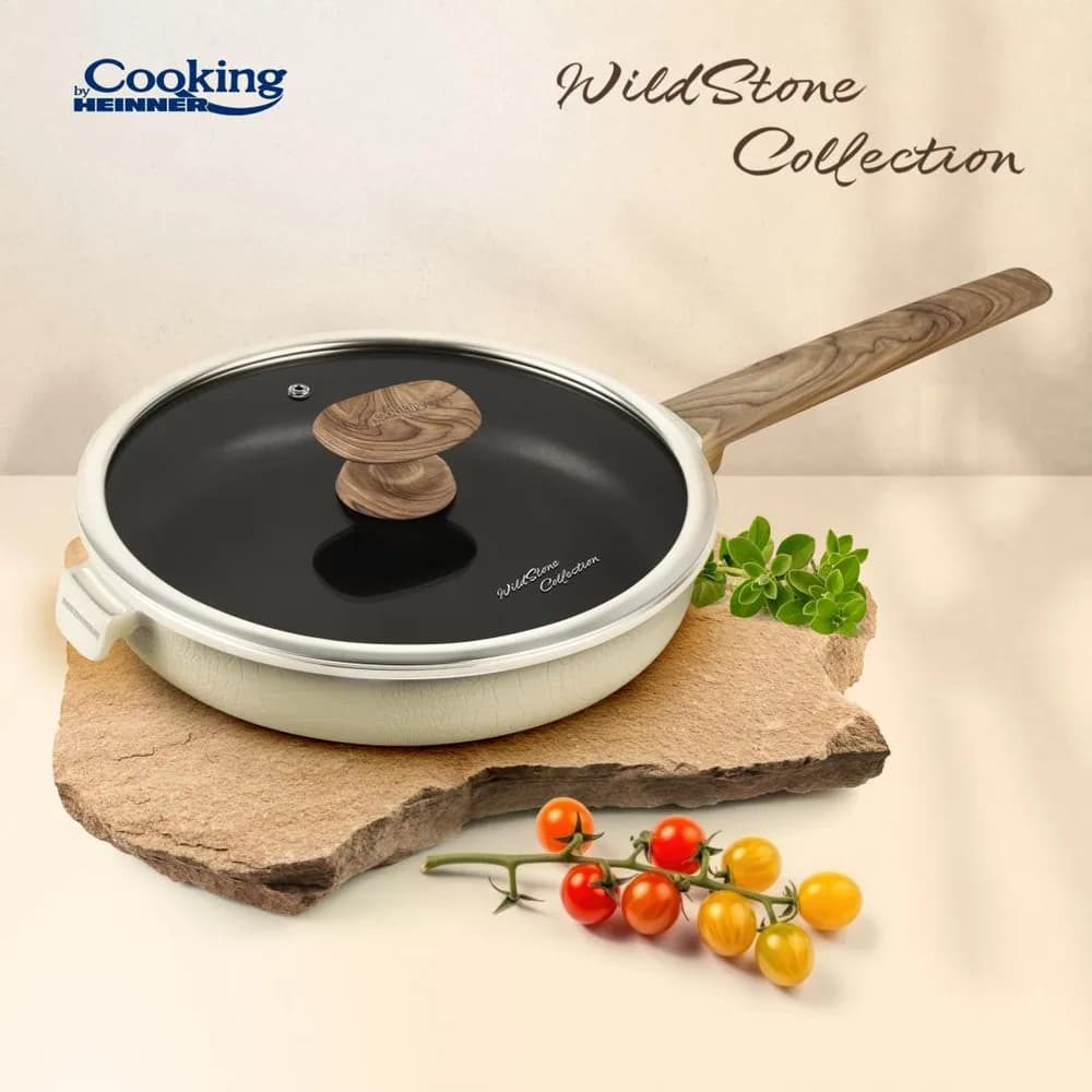 TIGAIE ALUMINIU+CAPAC 26x5.5 CM, WILD STONE, COOKING BY HEINNER — miniatură