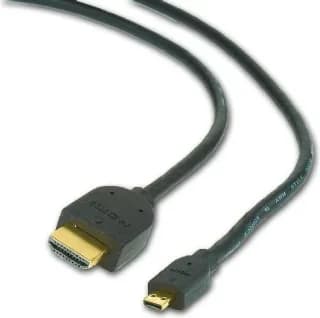 CABLU video GEMBIRD, adaptor HDMI (T) la Micro-HDMI (T), 1.8m, conectori auriti, negru, "CC-HDMID-6"