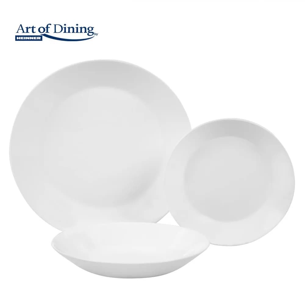SERVICIU MASA DIN OPAL ALB 18 PIESE, ELYA, ART OF DINING