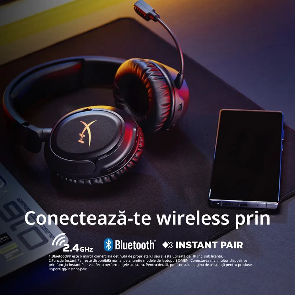 HyperX Cloud Flight 2 WL WHT GAM HS "B5VC5AA" — miniatură