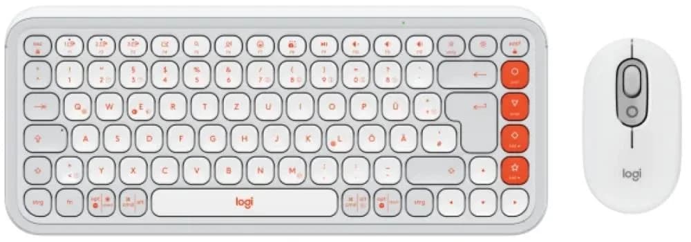 LOGITECH POP ICON COMBO - OFF WHITE - US INTL - BT - INTNL-973 "920-013141" — miniatură