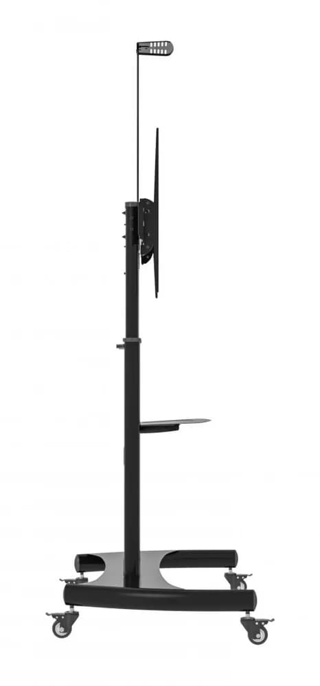 Stand TV mobil Serioux TV610TW 60"-100", dimensiuni: 1220x710x2045~ 2365mm, compatibilitate dimensiune ecran: 60"-100", compatibilitate VESA: 400x400, 600x400, 800x400, 800x600, 900x600, 1000x600, Greutate maximă suportata: 100 kg, interval de înclinare: +5°~-10°, interval de înălțime: 1365~1685mm — miniatură