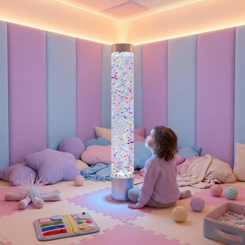 Coloana cu bule 100cm x 15cm cu bile plutitoare — miniatură