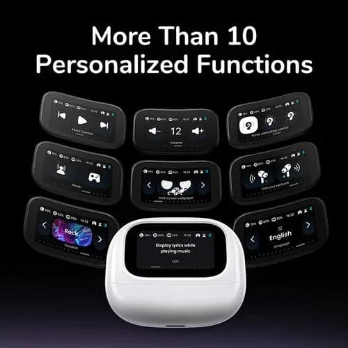 CASTI Ugreen, "CM123" HiTune T6 Magic TWS, 30 ore baterie, incarcare USB Type-C, Over Ear, bluetooth 5.4, alb "55137" — miniatură