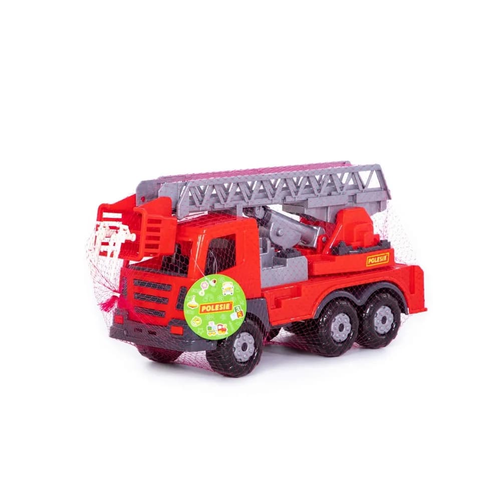 Camion pompieri + elevator - Supertruck, 45x16.5x26 cm, Polesie — miniatură