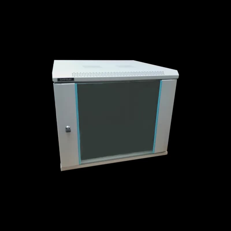 Rack 4U 600x450, dezasamblat, montare pe perete, usa din sticla, panouri laterale detasabile si securizate, culoare gri RAL 7035, DATEUP "MP.6404.9000"