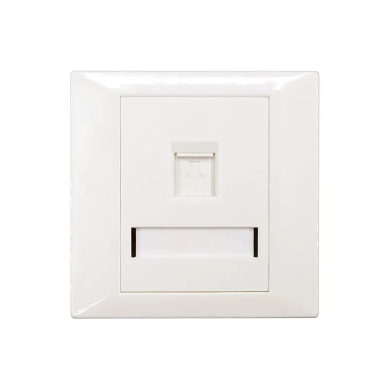 Faceplate Keystone RJ45,86x86, 1 port, EMTEX, "EMT-FP8686-1"