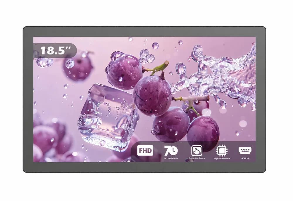 Display Touch EvoBoard 18,5″ – 1920 × 1080 Full HD, PCAP 10 puncte, HDMI IN, fără OS, 24/7, model TP-185B