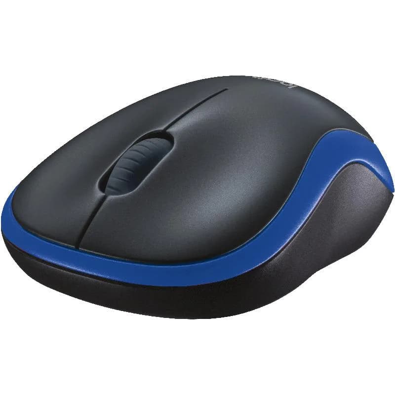 Mouse Wireless Logitech M185, 1000 dpi, Albastru — miniatură