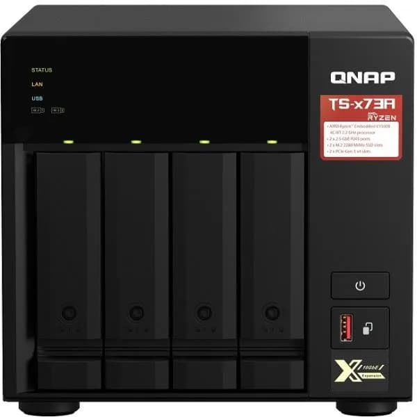NAS QNAP 473A 4BAY 2.2GHZ 8GB 2U TWR, "TS-473A-8G"