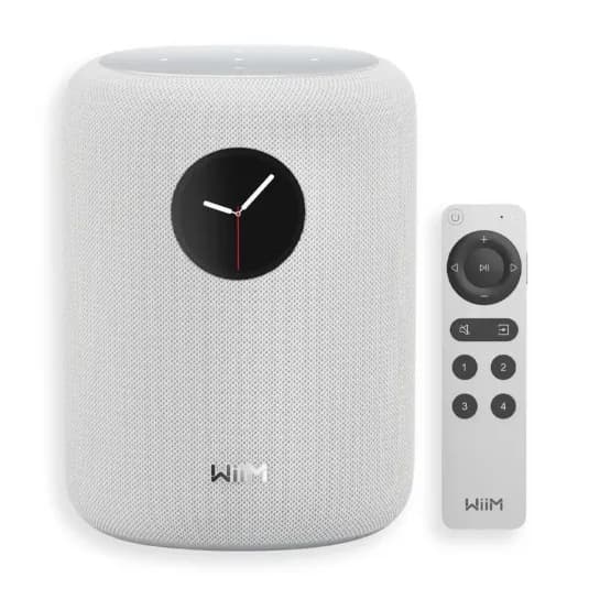 Boxa activa WiiM Sound cu ecran touch, 100W, alb