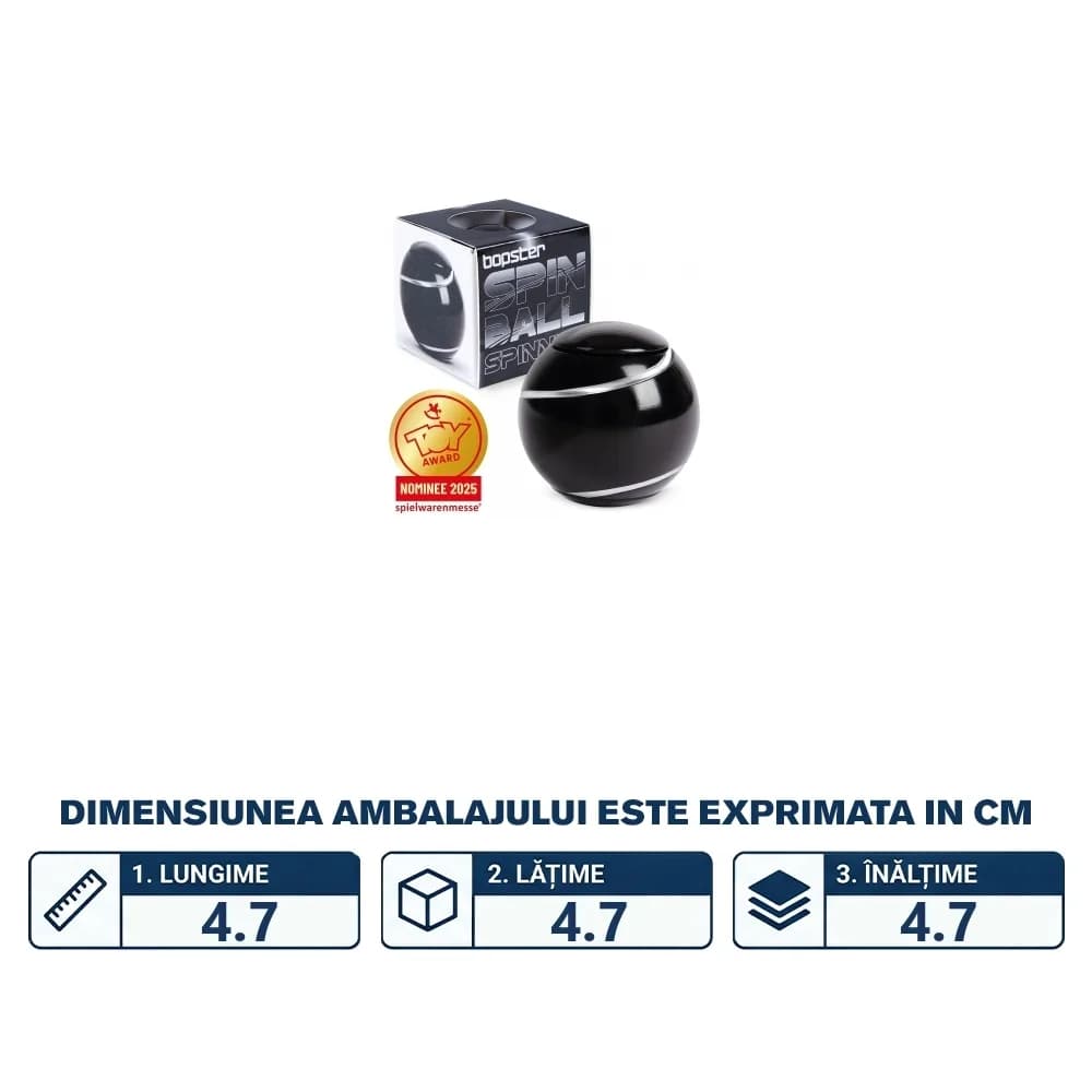 Bopster Spin Ball, Negru — miniatură