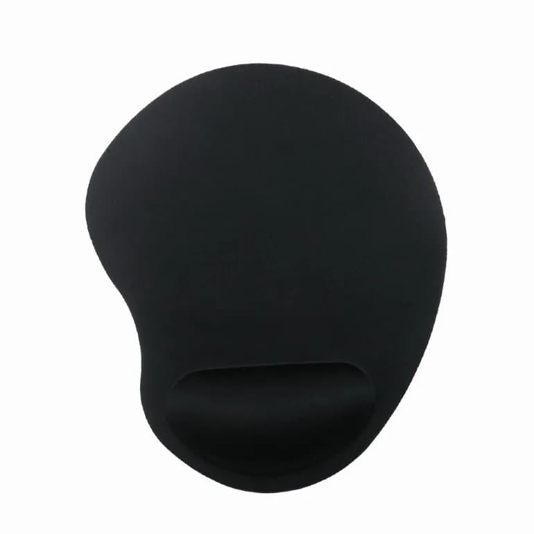 MousePAD GEMBIRD, cauciuc si material textil, 240 x 200 x 4 mm, suport ergonomic, negru, "MP-ERGO-01"
