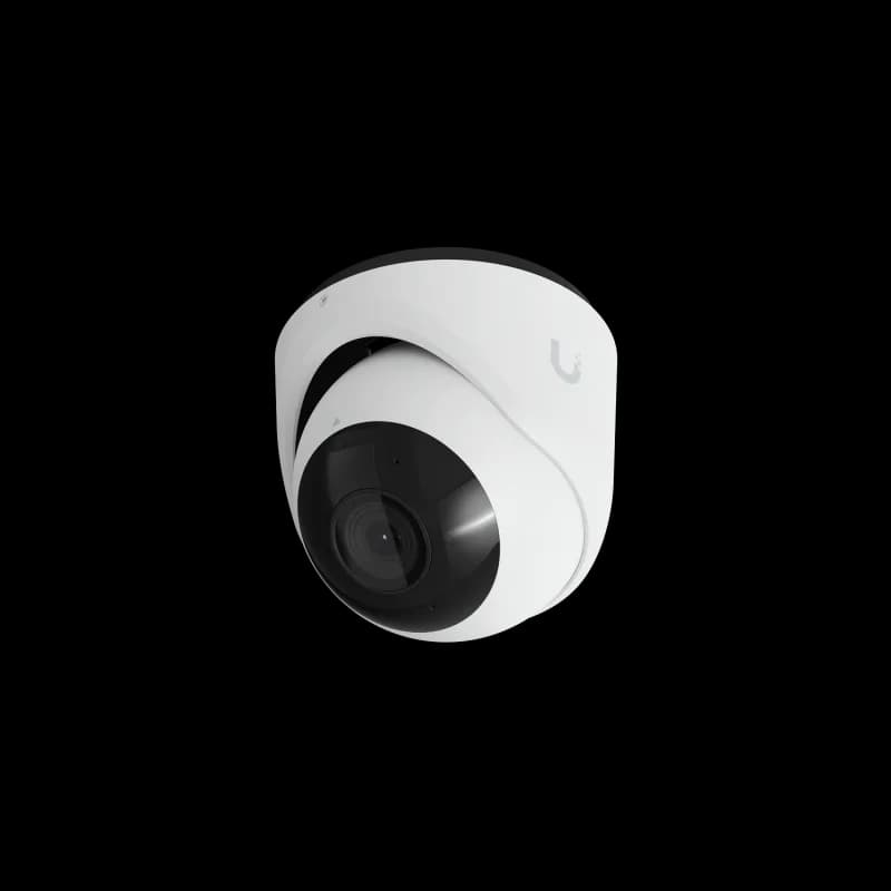 Ubiquiti G6 Turret. Type: IP security camera, Placement supported: Indoor & outdoor, Connectivity technology: Wired. Mounting type: Ceiling/wall, Product colour: White, Form factor: Turret. Angle of rotation: 360°, Lens viewing angle, horizontal: 109.9°, Lens viewing angle, vertical: 56.7°. Optical