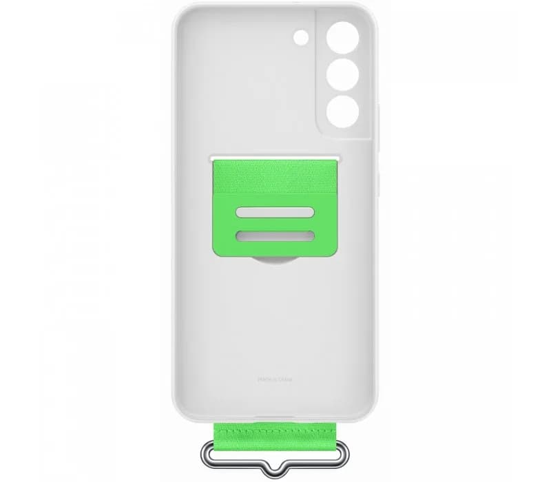 Galaxy S22 Plus; Silicone Cover with Strap; White "EF-GS906TWEGWW" — miniatură