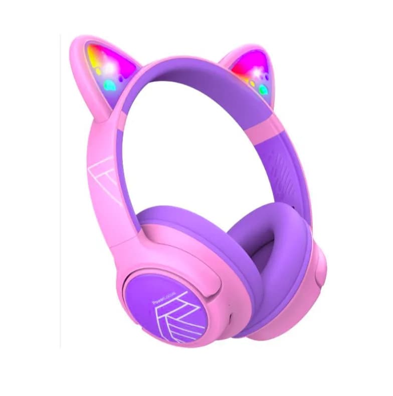 Casti Over-ear PowerLocus Bobo Cat Ears, Wireless, Multicolor — miniatură