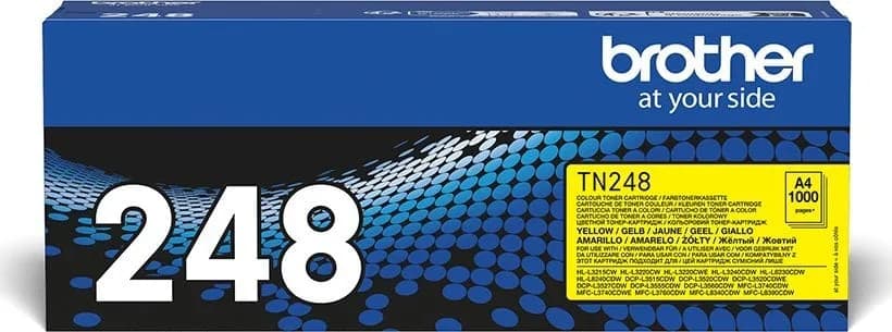 Toner Original Brother Yellow, TN248Y, pentru HL-L3220|L3240|HL-L8230|L8240|DCP-L3520|DCP-L3560|MFC-L3740|MFC-L8340|MFC-L8390, 1K"TN248Y"