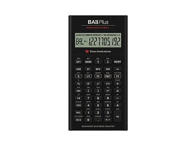 CALCULATOR de BIROU Texas Instruments BAII Plus Professional "TI015110"