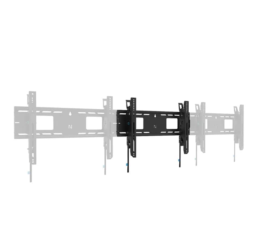 Suport perete Neomounts heavy duty, pentru display-uri interactive si ecrane grele de pana la 42-86", sistem de prindere VESA 600x400, greutate maxima suportata 125kg, fix, distanta fata de perete 4.2cm, cu sistem ce permite prinderea/desprinderea usoara a display-ului, securizabil cu lacat (nu este — miniatură