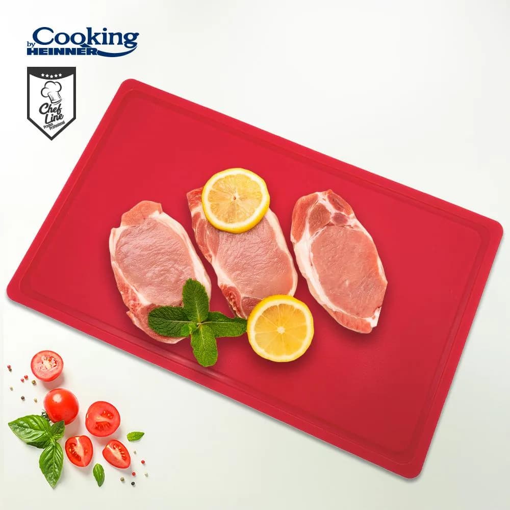 TOCATOR CU SANT HACCP GN1/1, 53X32.5X2 CM, ROSU, COOKING BY HEINNER — miniatură