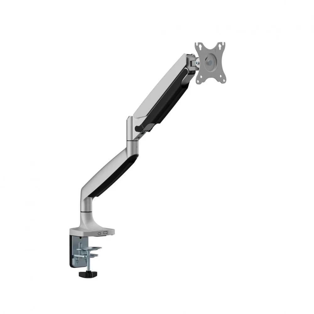 Suport monitor Serioux MM82-C012, tehnologie arc cu gaz, compatibilitate dimensiune ecran 17"-45", greutate maximă suportata: (per ecran): 1~16kg, greutate maximă suportata pentru ecran curbat (per ecran): 1 ~ 13 kg, VESA: 75x75, 100x100, inclinare: +90°~-90°, pivotare: +90°~-90° — miniatură