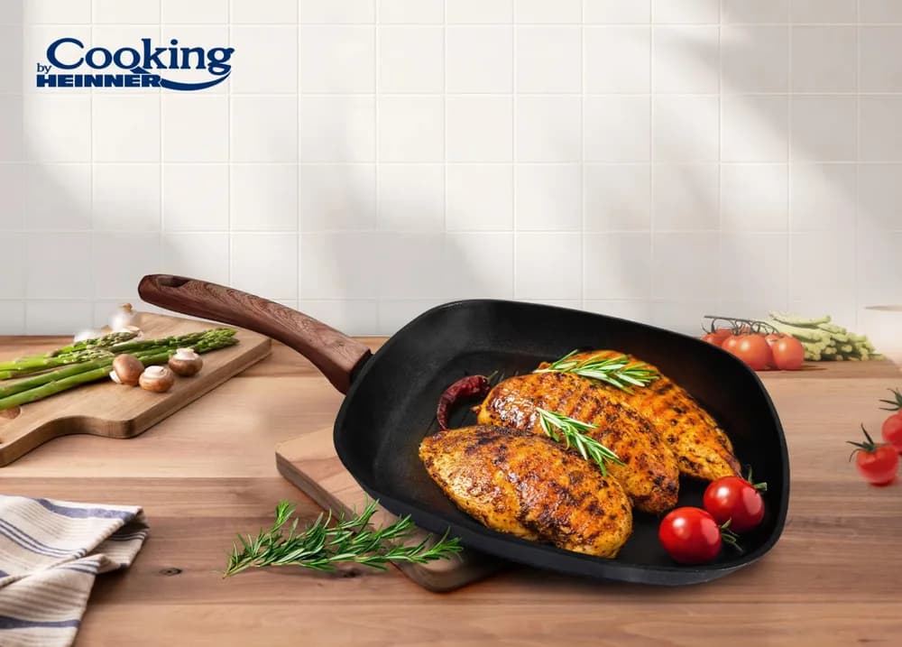 SET GATIT 5 PIESE ALUMINIU FORJAT, MALTA, COOKING BY HEINNER — miniatură