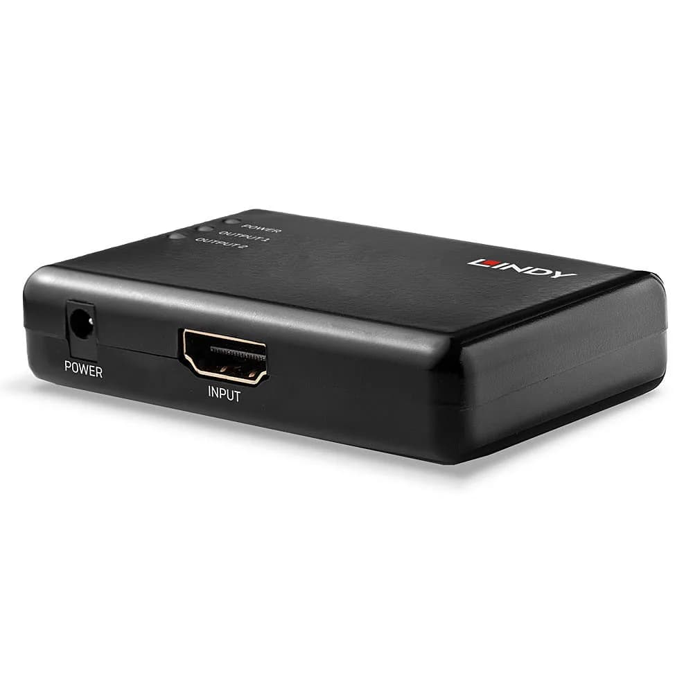 Splitter compact HDMI 10,2G cu 2 porturi, Lindy 38357