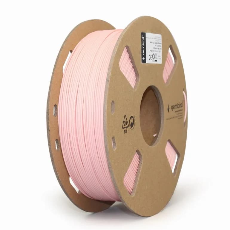 FILAMENT GEMBIRD pt. imprimanta 3d, PLA, 1.75mm diamentru, 1Kg / bobina, aprox. 340m, topire 190-220 grC, pink, "3DP-PLA-01-MTP"