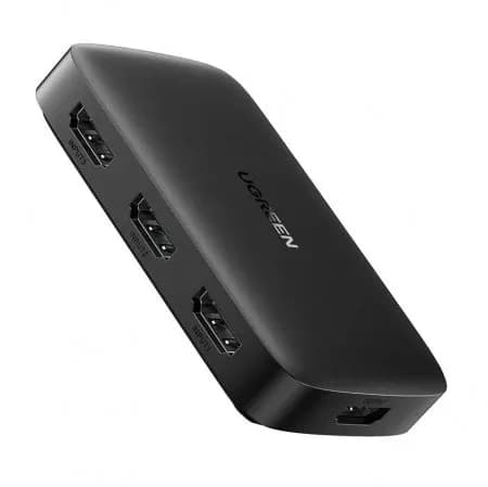 SWITCH video Ugreen, "CM332" 4K la 30Hz 3 x HDMI switch and HDMI splitter,negru,"80125"- 6957303881253