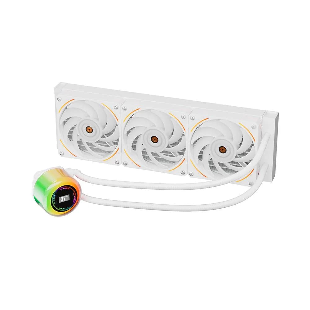 Cooler Procesor 1stPlayer CC-360-WH, Lichid, 12 cm, 3 ventilatoare, aRGB — miniatură