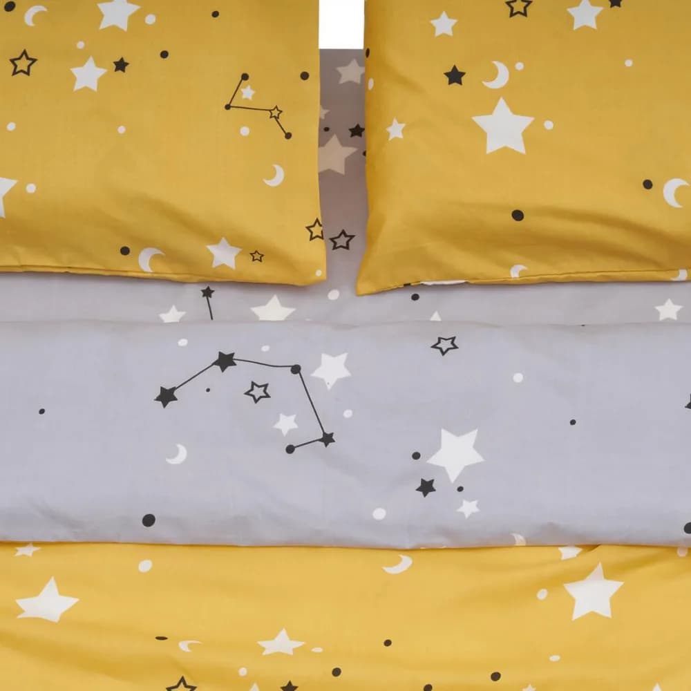 LENJERIE DE PAT KS MICROFIBRA STARS — miniatură