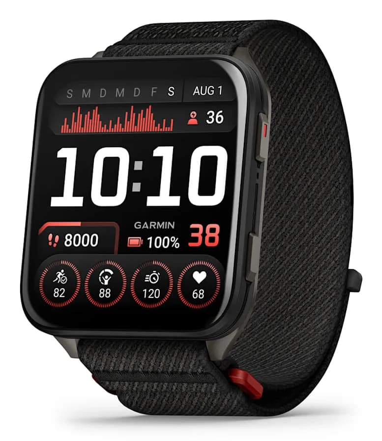 Smartwatch Venu X1 Black with Slate Titanium Caseback and Black ComfortFit Nylon Band "010-02980-02"
