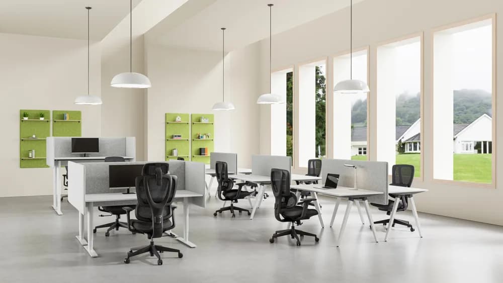 Scaun birou Serioux Aeromesh, Dimensiuni (LxAxÎ): 68,5x67x111-119cm, Capacitate greutate: 150 kg, Material suprafață: Material plasă, Material cadru: Fibră de sticlă de înaltă rezistență, Tip cotieră: Cotieră 3D, Tip pârghie pneumatică: Sistem de ridicare pe gaz clasa 3 de 85 mm — miniatură