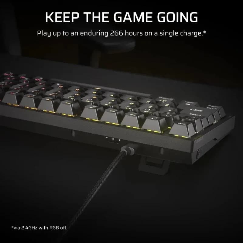 Tastatura Mecanica Gaming CORSAIR K65, USB, negru — miniatură