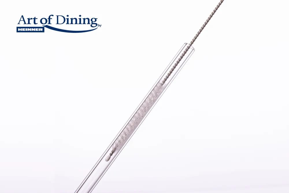 SET 6 PAIE DIN STICLA+PERIE PENTRU CURATARE, ART OF DINING BY HEINNER — miniatură