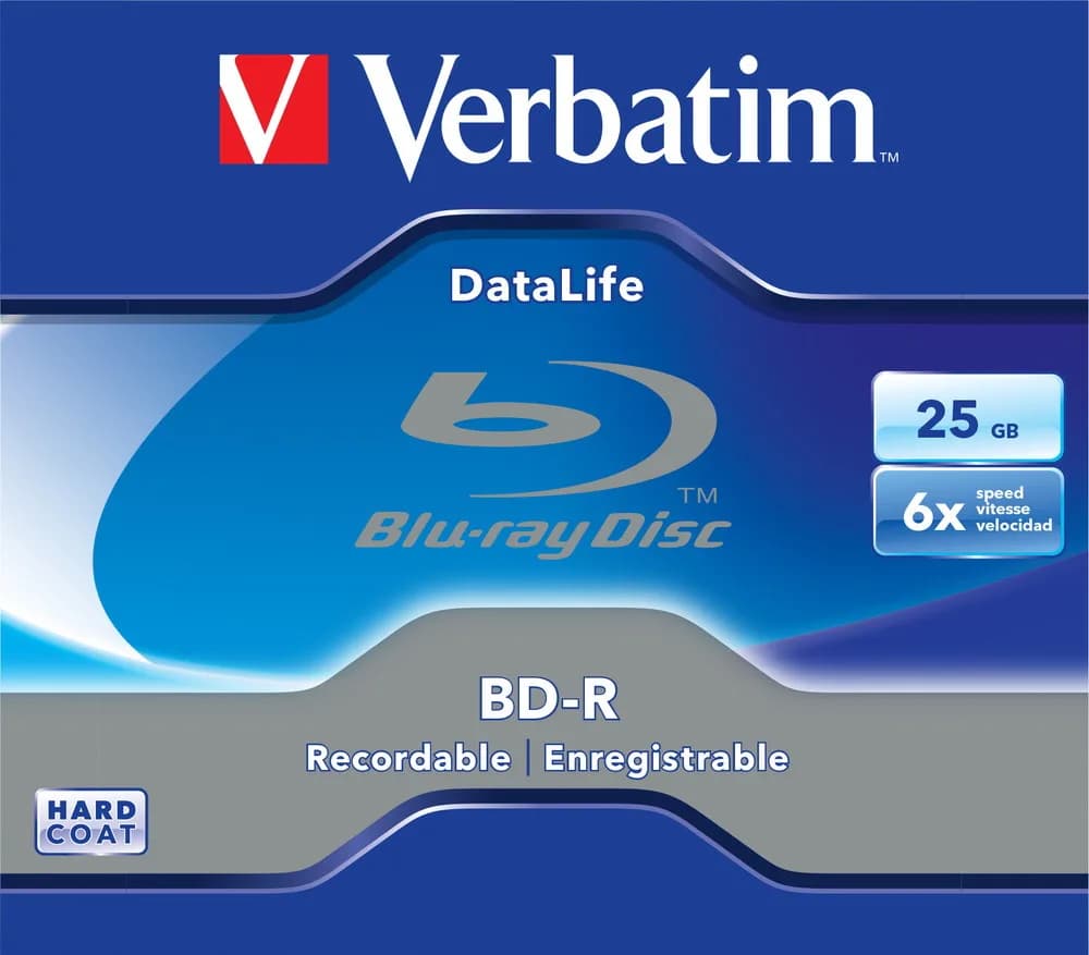 BD-R DL VERBATIM 25GB, viteza 6x, 1 buc, Jewel Case, printabil, "43840"