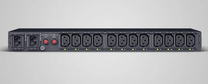CYBERPOWER PDU44004 12 x IEC C13 1U Switched Over IP Management, "PDU44004" — miniatură