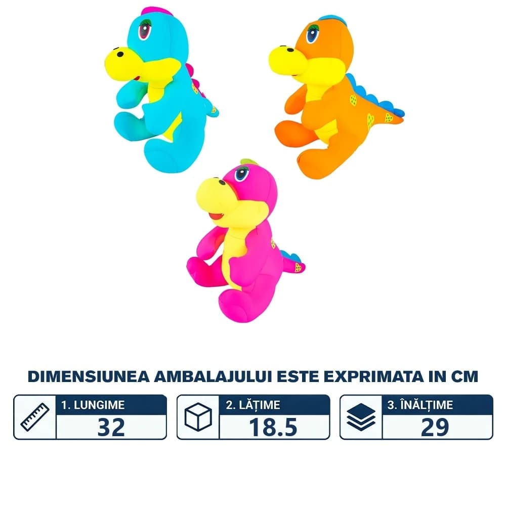Pernita din material textil, Dinozaur — miniatură