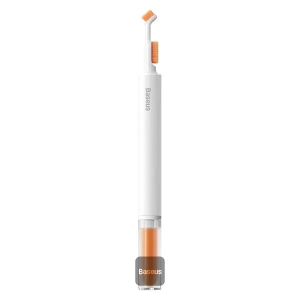 PERIE CURATARE Baseus, design retractabil, doua capete curatare si burete, perfecta pentru casti TWS, mouse, tastatura etc., alb "NGBS000002" - 6932172614188