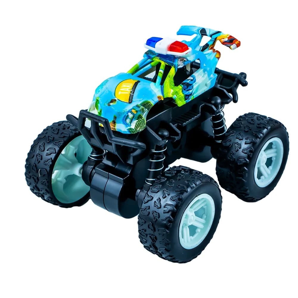 Jeep-uri Politie, cu frictiune, 8.8x8.2x7.8 cm, 8 buc/set — miniatură