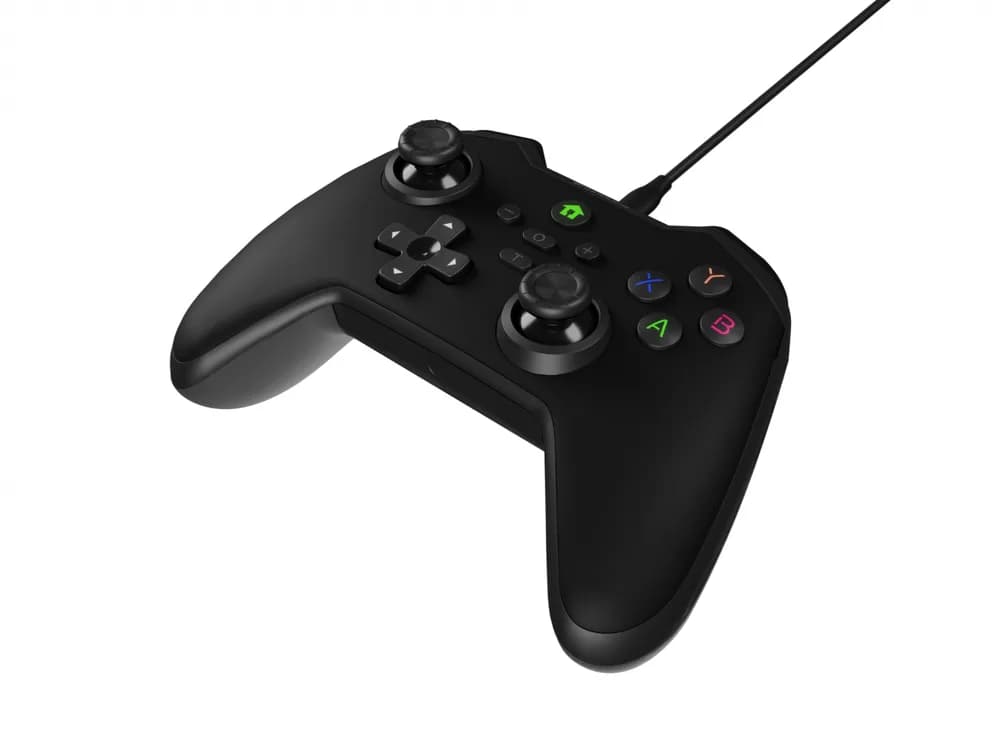 Controller cu fir Genesis Mangan 300, interfata USB, 19 butoane, negru — miniatură